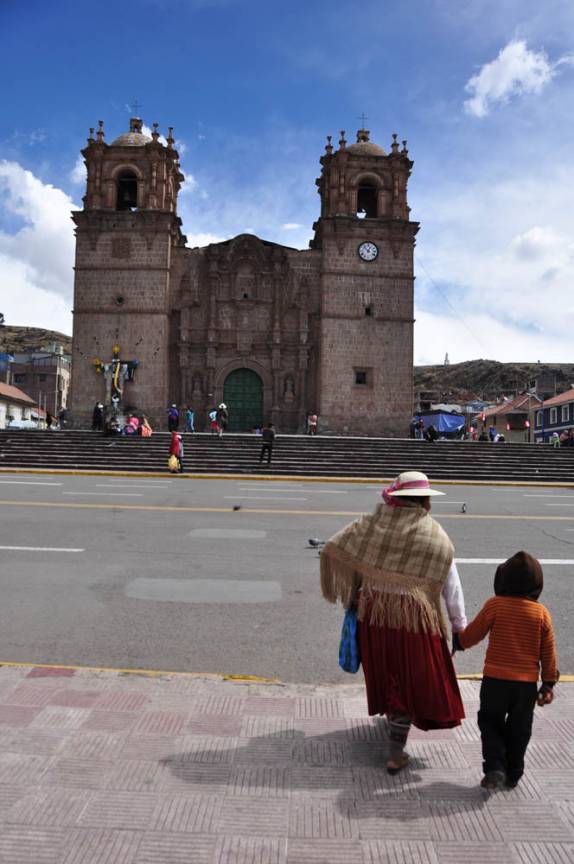 A Plaza de Armas de Puno, no Peru